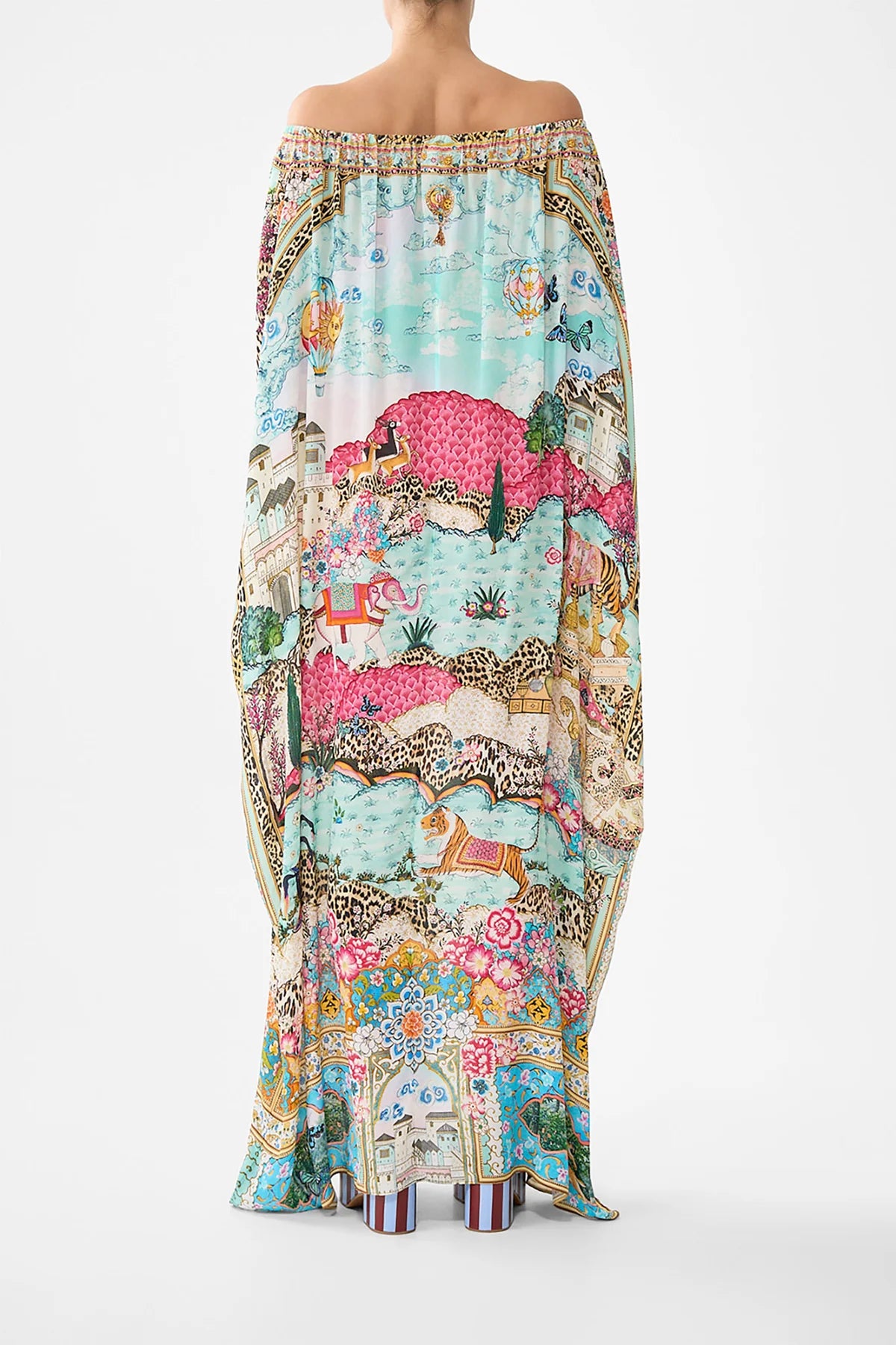 Camilla Miniature Moments Off Shoulder Kaftan