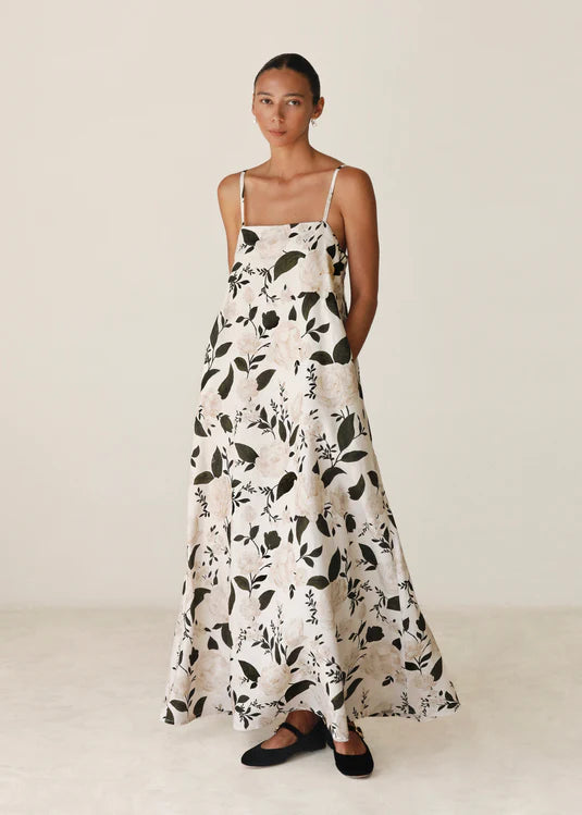 Morton Mac Camilla Dress in Verdant Rose