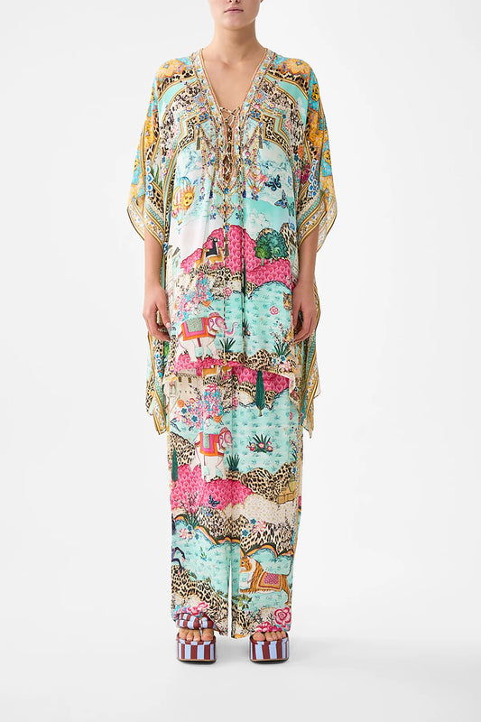 Camilla Miniature Moments Short Lace Up Kaftan