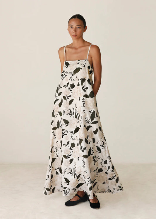 Morton Mac Camilla Dress in Verdant Rose