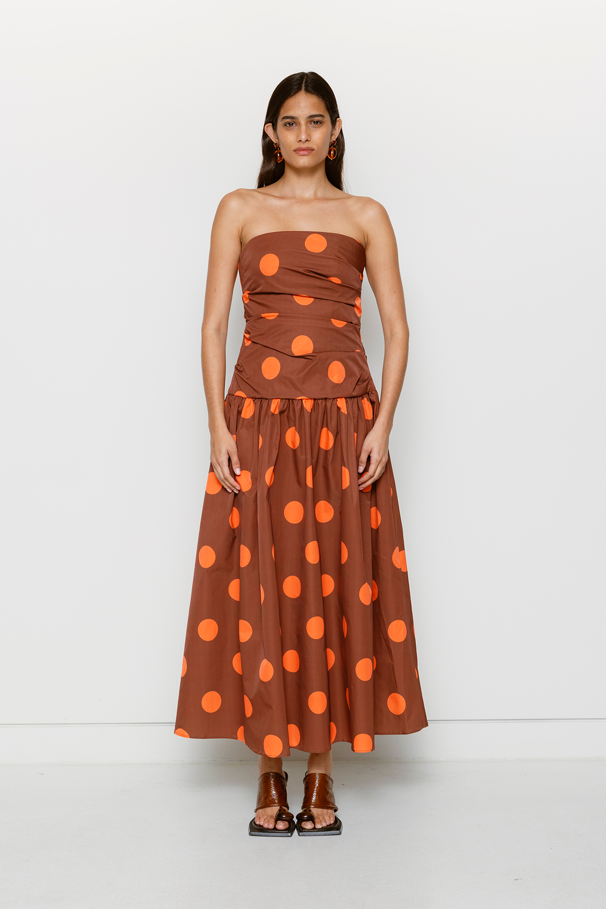 The Wolf Gang Luella Maxi Dress in Jaffa Spot