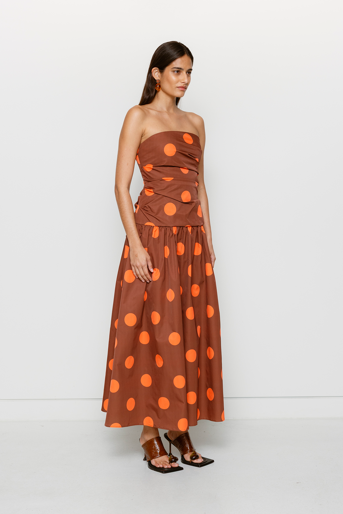 The Wolf Gang Luella Maxi Dress in Jaffa Spot
